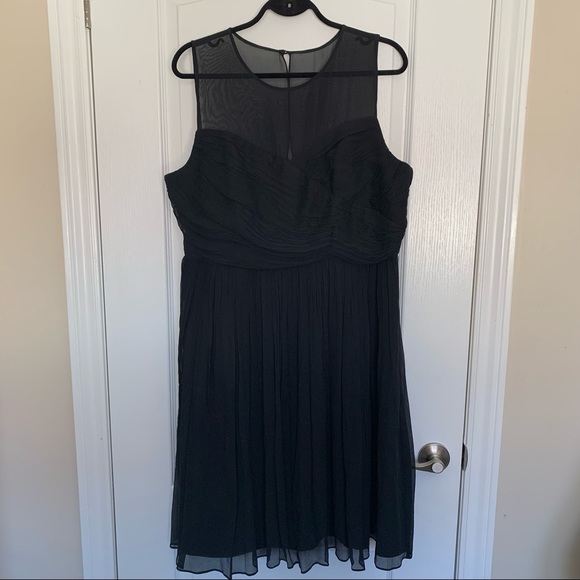 J. Crew Silk Chiffon Clara Dress in Black (US 18) - Picture 1 of 7